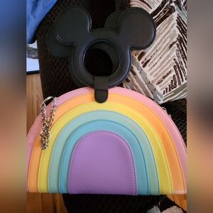 Disney mickey mouse rainbow purse